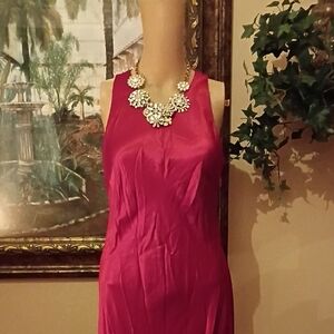 Laundry By Shelli Segal Vibrant Pink Maxi Dress